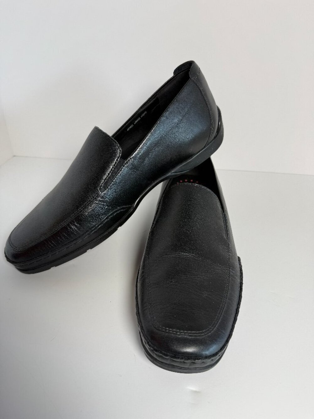 Mephisto Edlef Black Slip on Moccasin Loafers Cool Air Sz 10.5 Like NEW